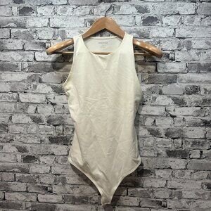 EUC Nine West Daisy Dew High Neck Sleeveless Bodysuit Size Small